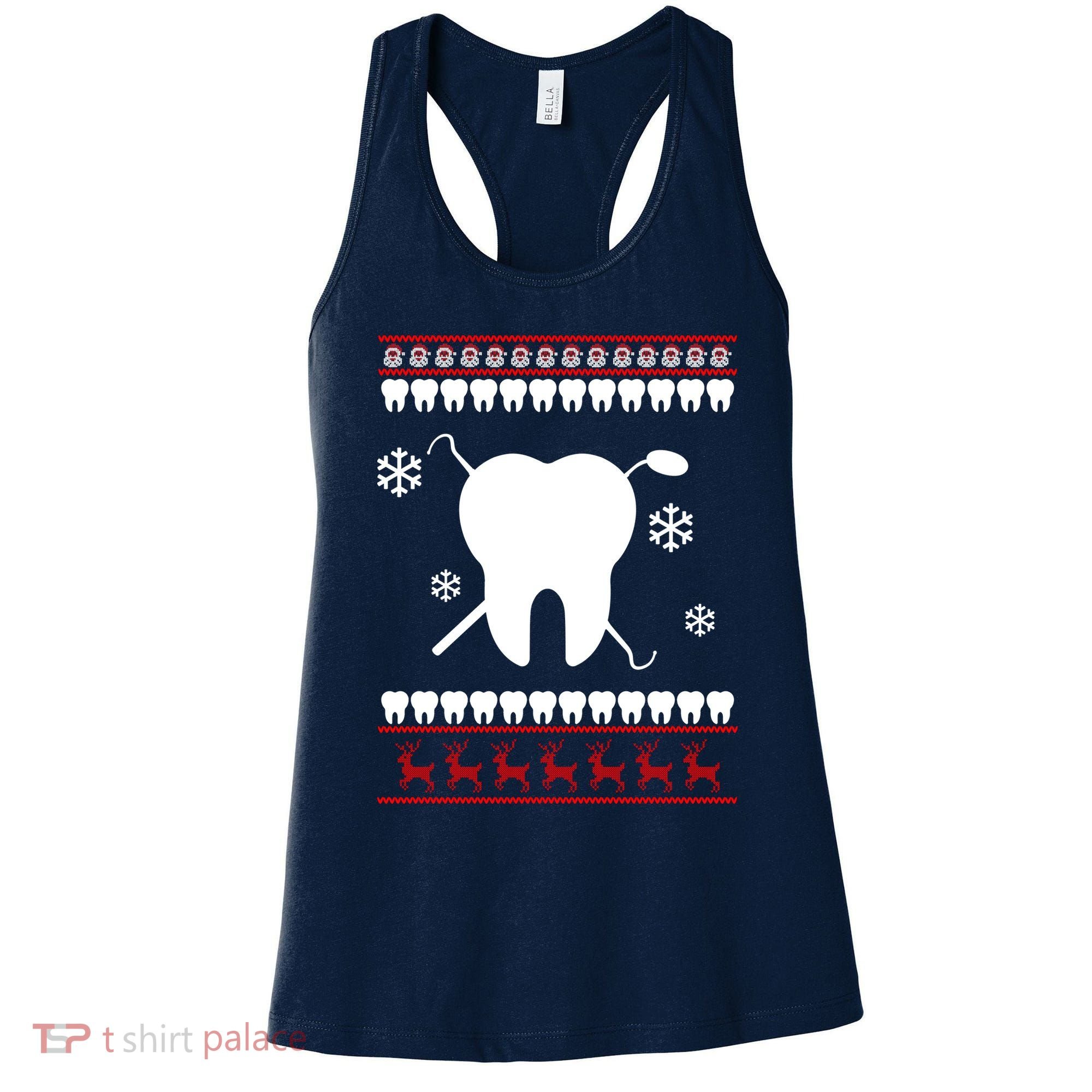 Dentist Ugly Christmas Sweater Women's Tank Top