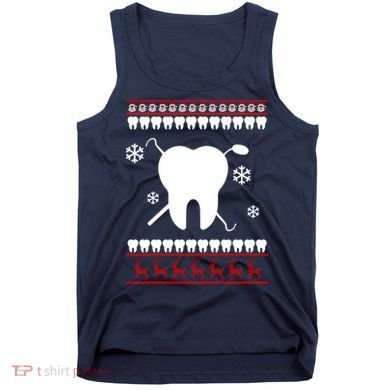 Dentist Ugly Christmas Sweater Tank Top
