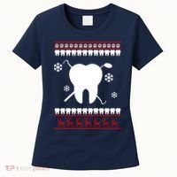 Dentist Ugly Christmas Sweater Women's T-Shirt thumb 0