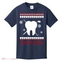 Dentist Ugly Christmas Sweater Kids T-Shirt thumb 0