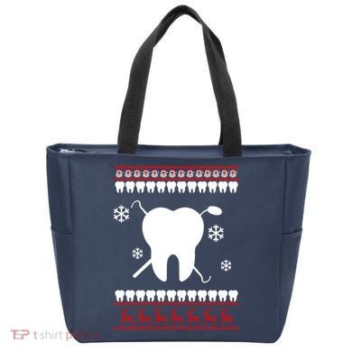 Dentist Ugly Christmas Sweater Tote Bag