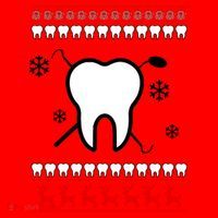 Dentist Ugly Christmas Sweater Santa Hat thumb 1