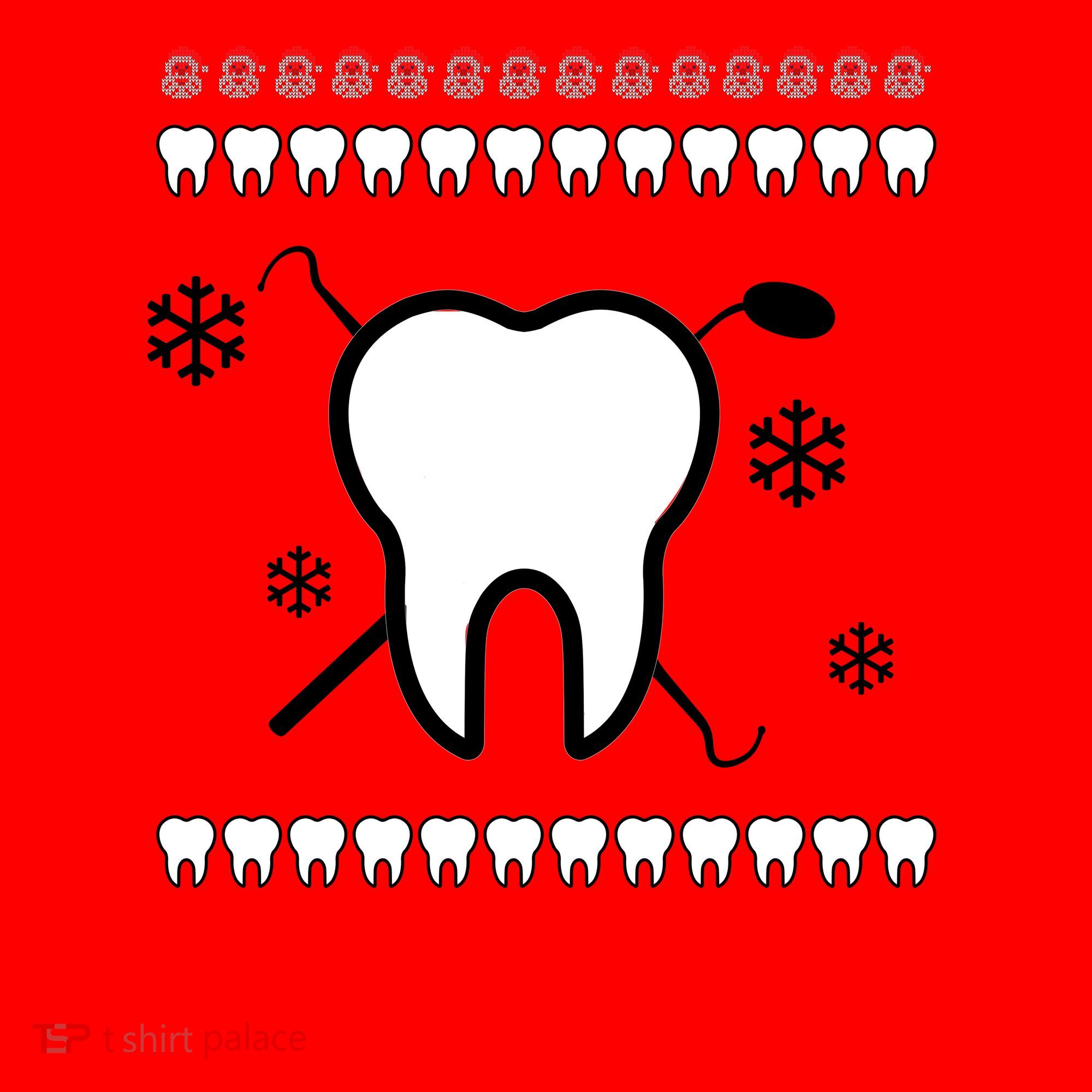 Dentist Ugly Christmas Sweater Santa Hat