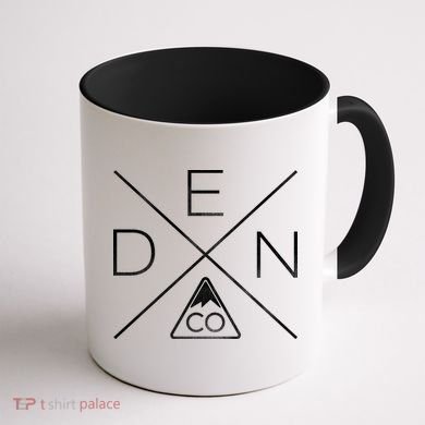 Denver Colorado Den Mountain Coffee Mug back