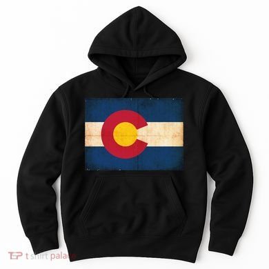 Denver Flag Grunge Colorado Hoodie