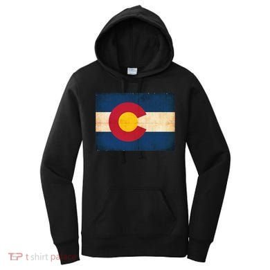 Denver Flag Grunge Colorado Women's Hoodie