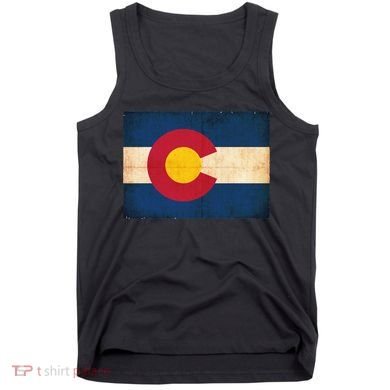 Denver Flag Grunge Colorado Tank Top