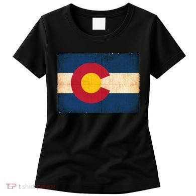 Denver Flag Grunge Colorado Women's T-Shirt