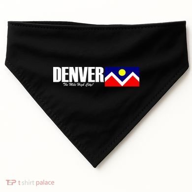 Denver The Mile High City USA-Made Doggie Bandana