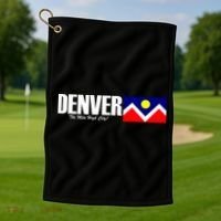 Denver The Mile High City Golf Towel thumb 1