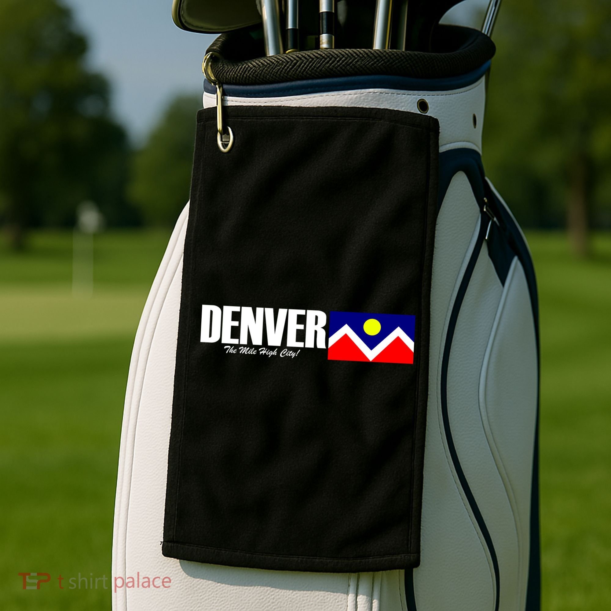 Denver The Mile High City Golf Towel