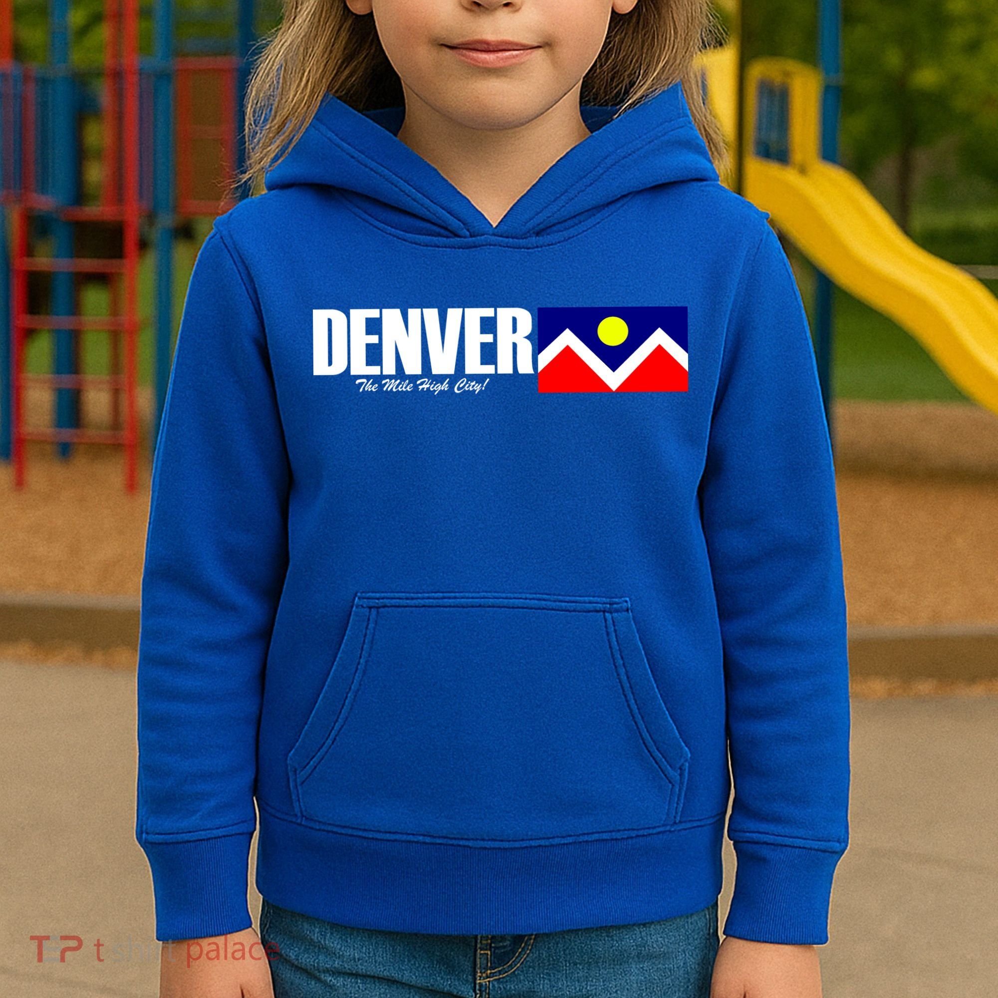 Denver The Mile High City Kids Hoodie