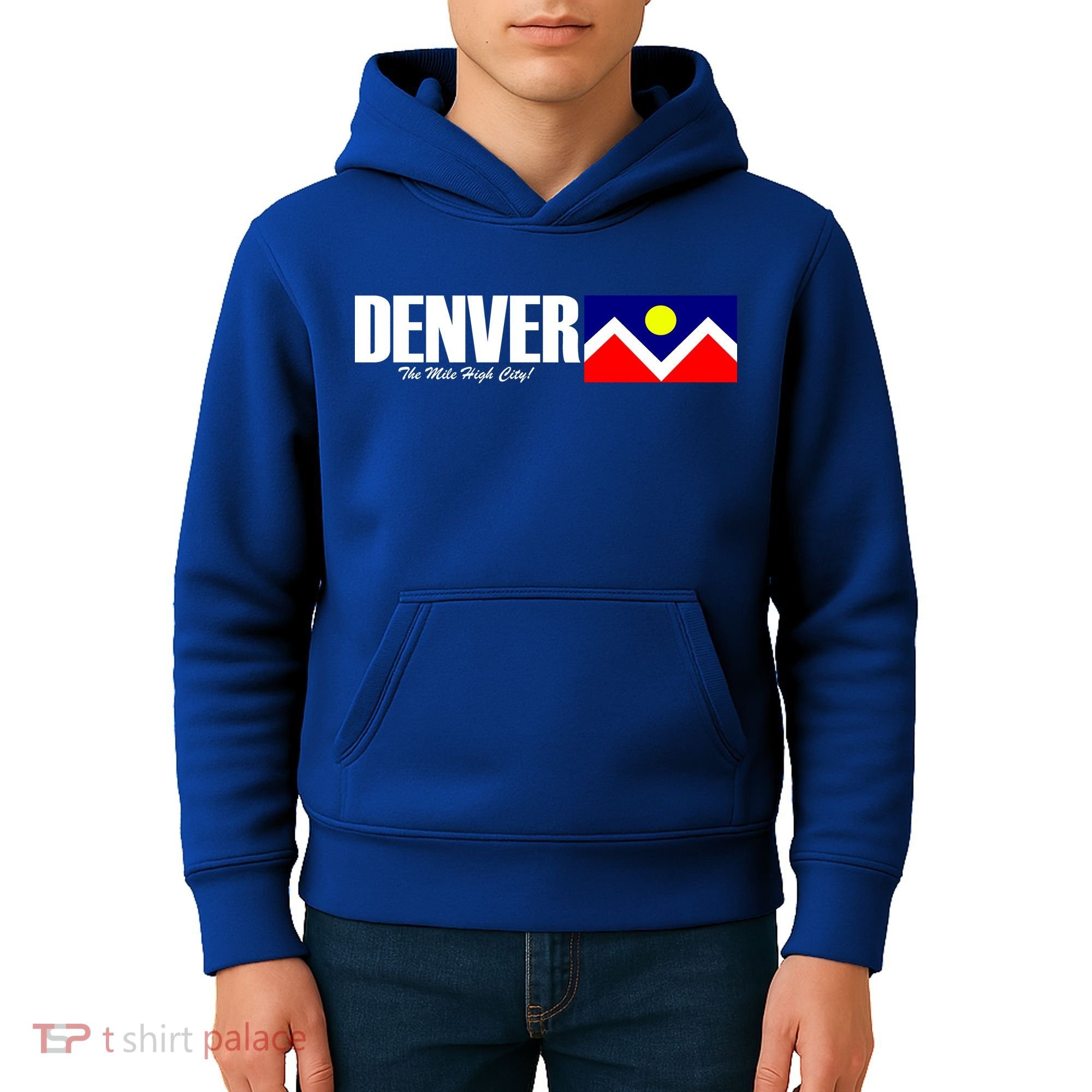 Denver The Mile High City Kids Hoodie
