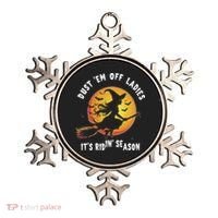 Dust Em Off Ladies ItS Ridin Season Halloween Witch Party Ornament thumb 0