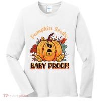 DonT Eat Pumpkin Seeds Pumpkin Seeds Baby Proof! Women's Long Sleeve Shirt thumb 0