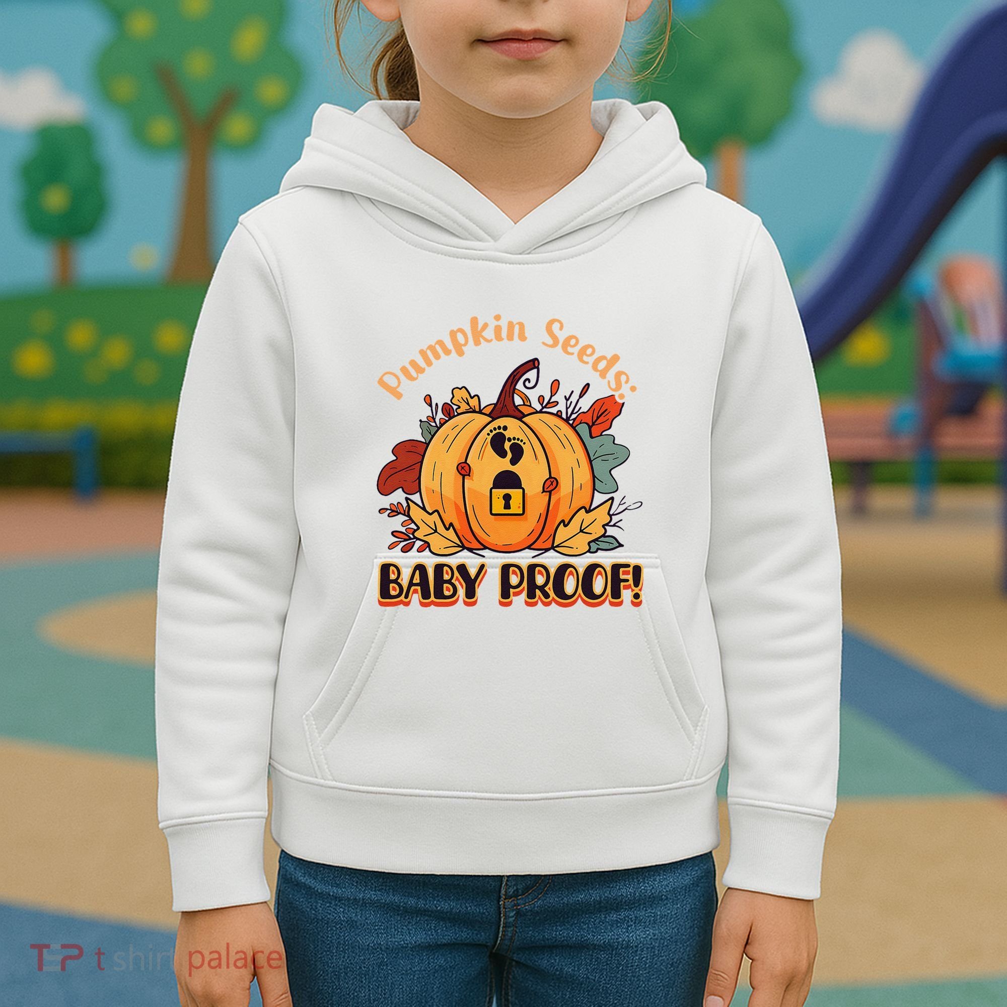 DonT Eat Pumpkin Seeds Pumpkin Seeds Baby Proof! Kids Hoodie