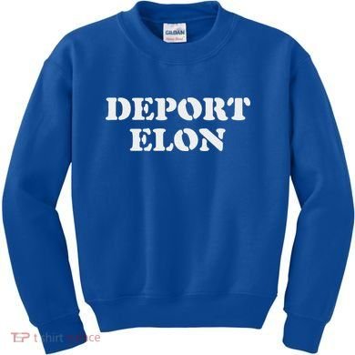 Deport Elon Political Kids Sweatshirt