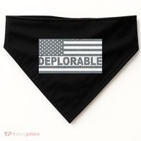 Deplorable American USA Flag USA-Made Doggie Bandana thumb 0