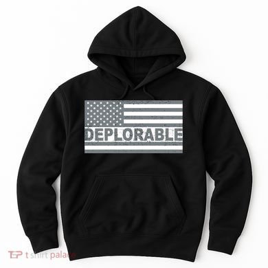 Deplorable American USA Flag Hoodie