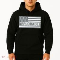 Deplorable American USA Flag Hoodie thumb 2