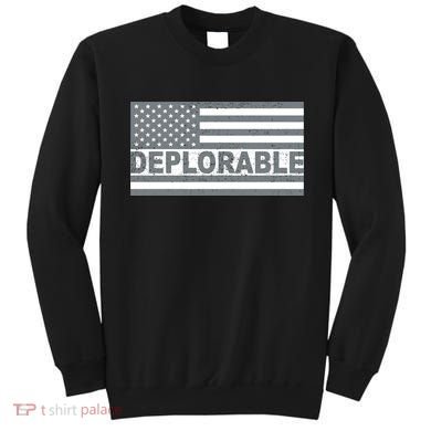 Deplorable American USA Flag Sweatshirt