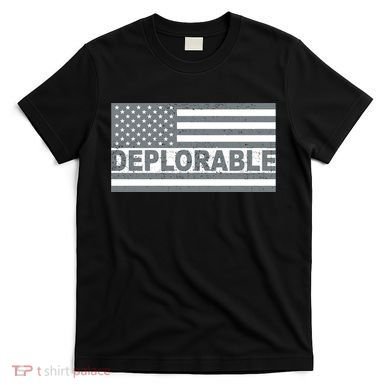 Deplorable American USA Flag T-Shirt