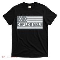 Deplorable American USA Flag T-Shirt thumb 0