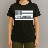 Deplorable American USA Flag T-Shirt thumb 4
