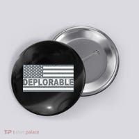 Deplorable American USA Flag Button thumb 0