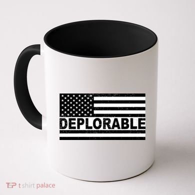 Deplorable American USA Flag Coffee Mug