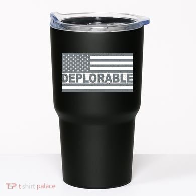 Deplorable American USA Flag Tumbler