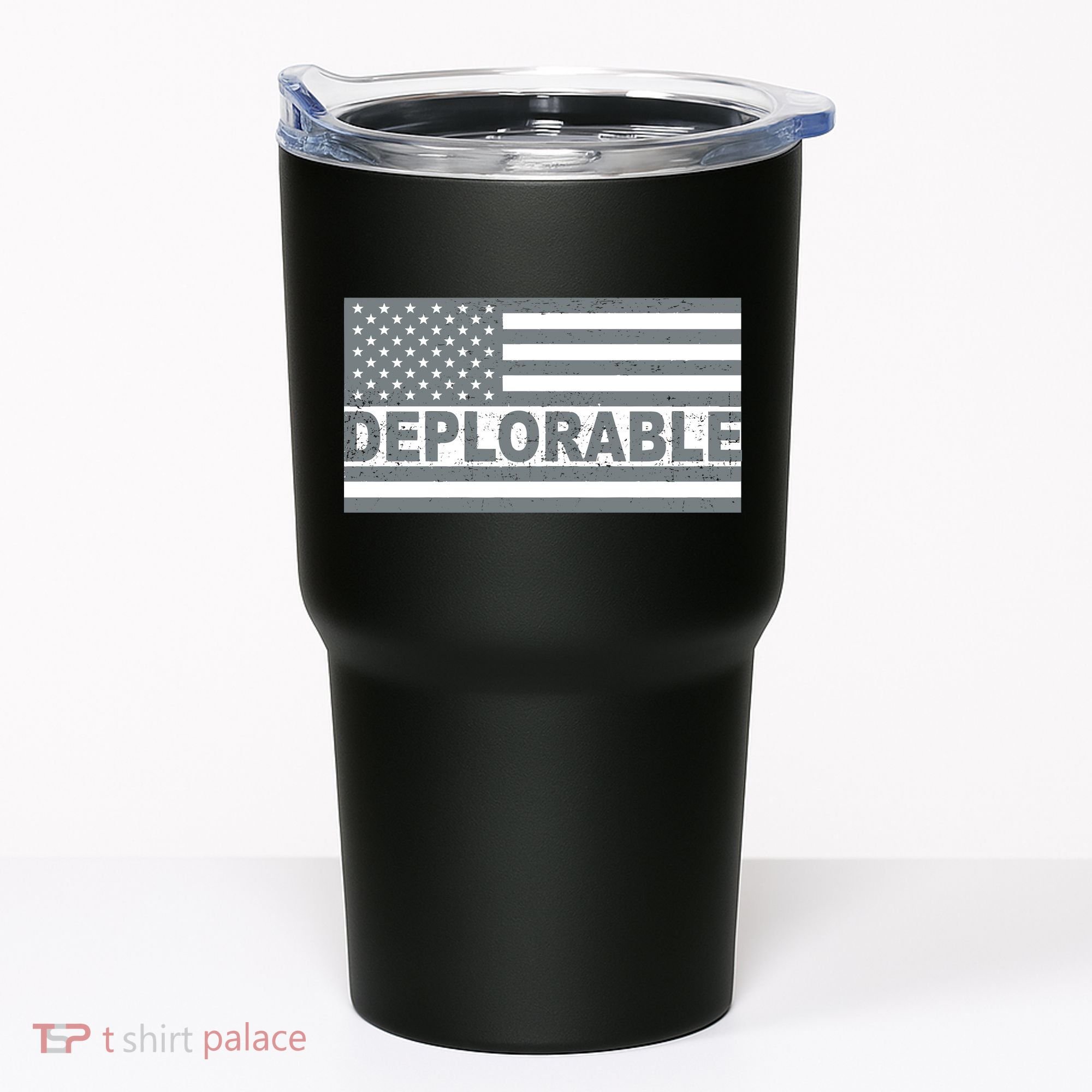 Deplorable American USA Flag Tumbler