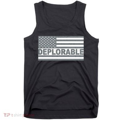 Deplorable American USA Flag Tank Top