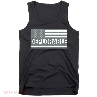 Deplorable American USA Flag Tank Top