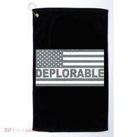 Deplorable American USA Flag Golf Towel thumb 0