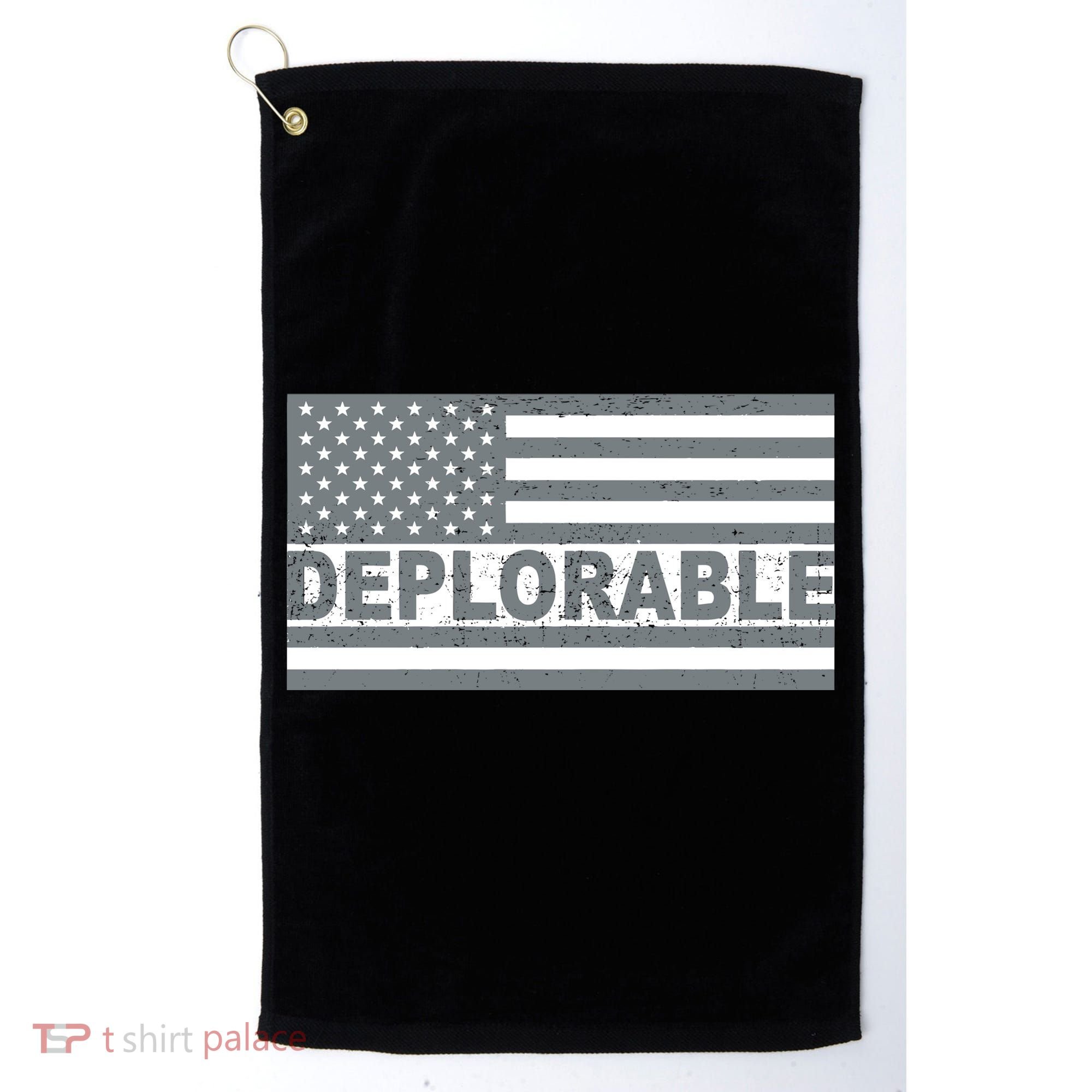 Deplorable American USA Flag Golf Towel