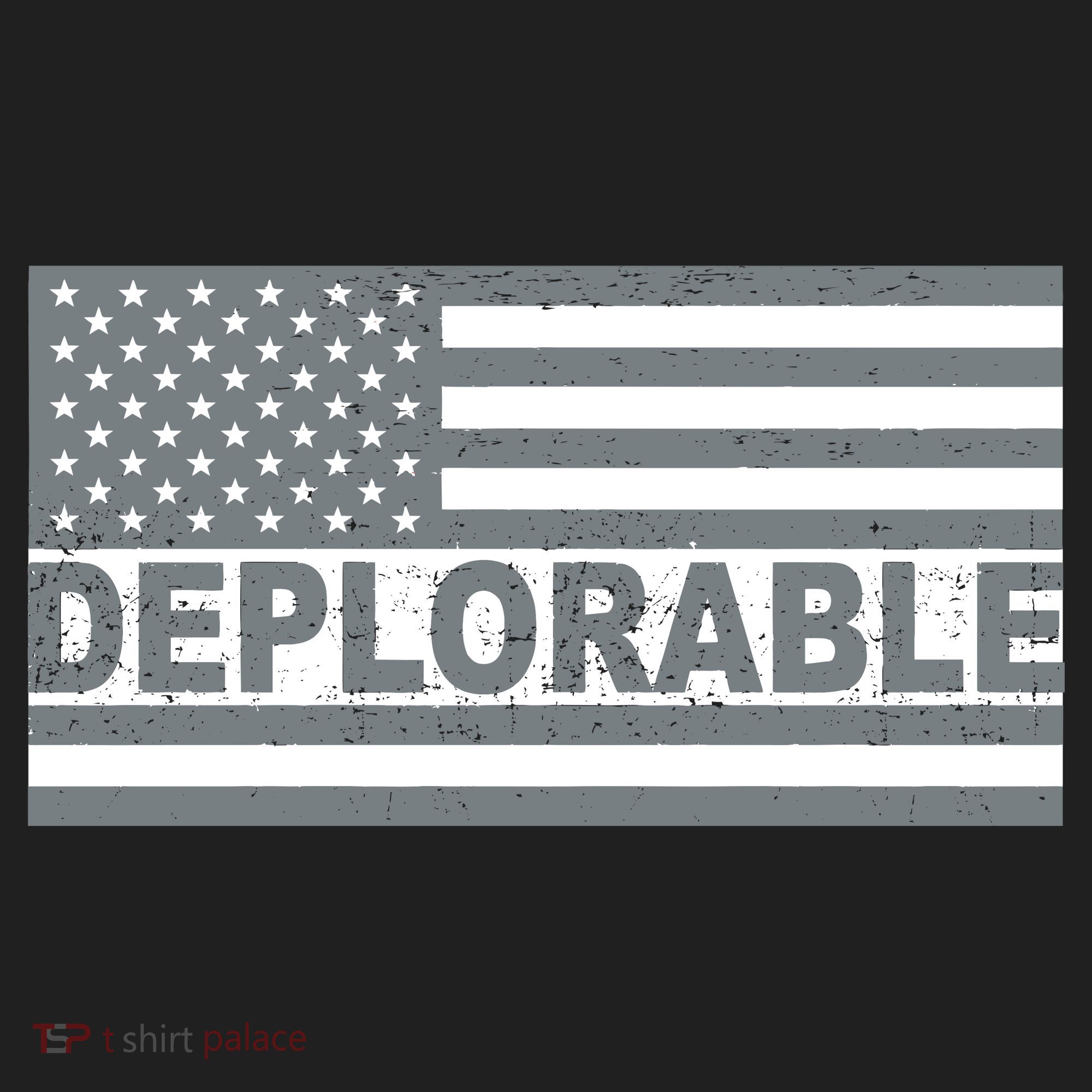 Deplorable American USA Flag Golf Towel