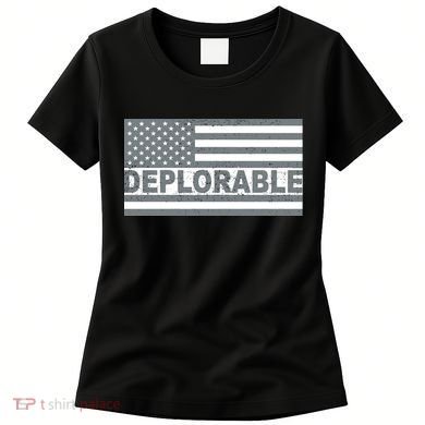 Deplorable American USA Flag Women's T-Shirt