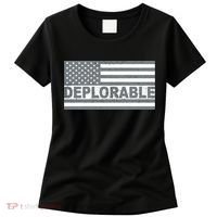 Deplorable American USA Flag Women's T-Shirt thumb 0