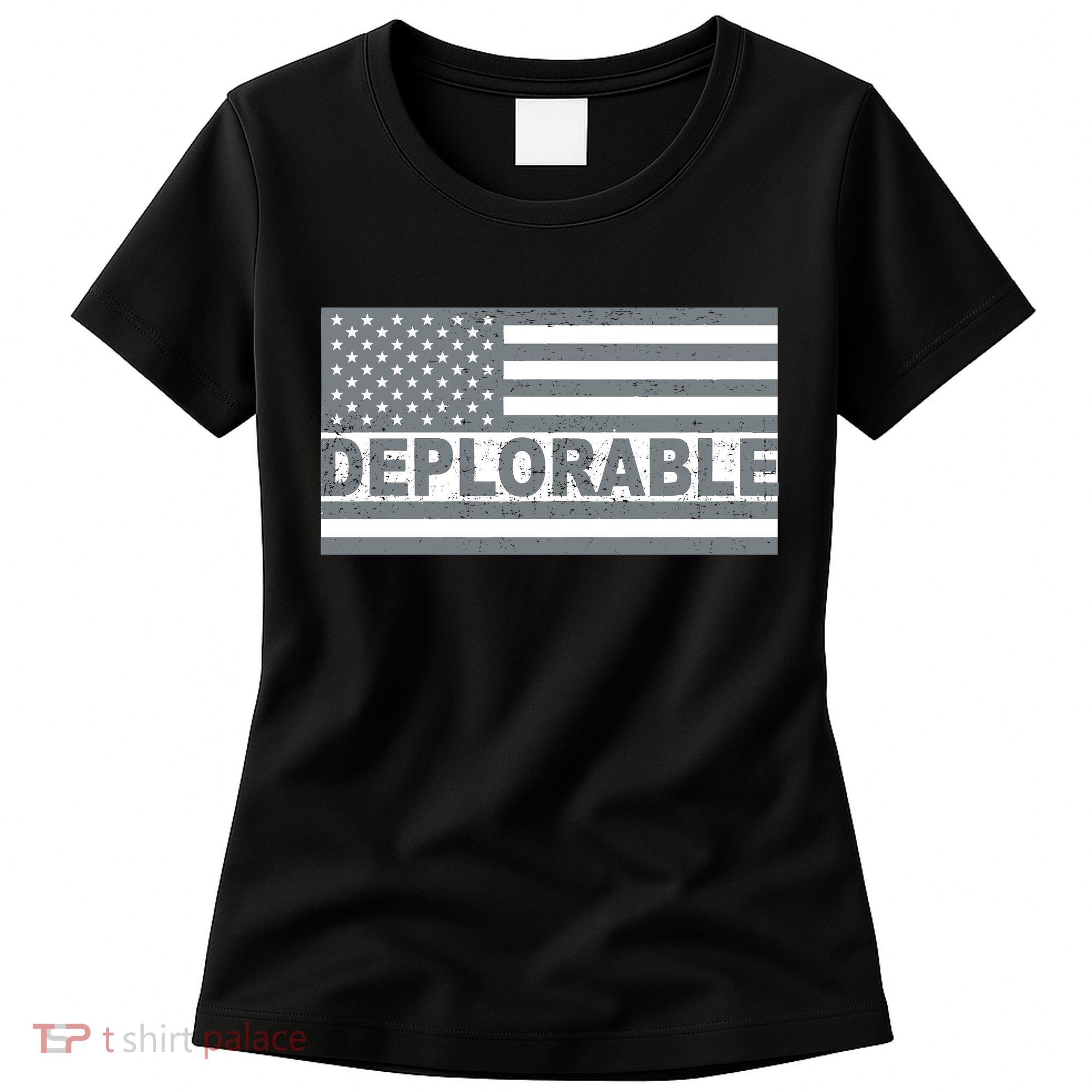 Deplorable American USA Flag Women's T-Shirt