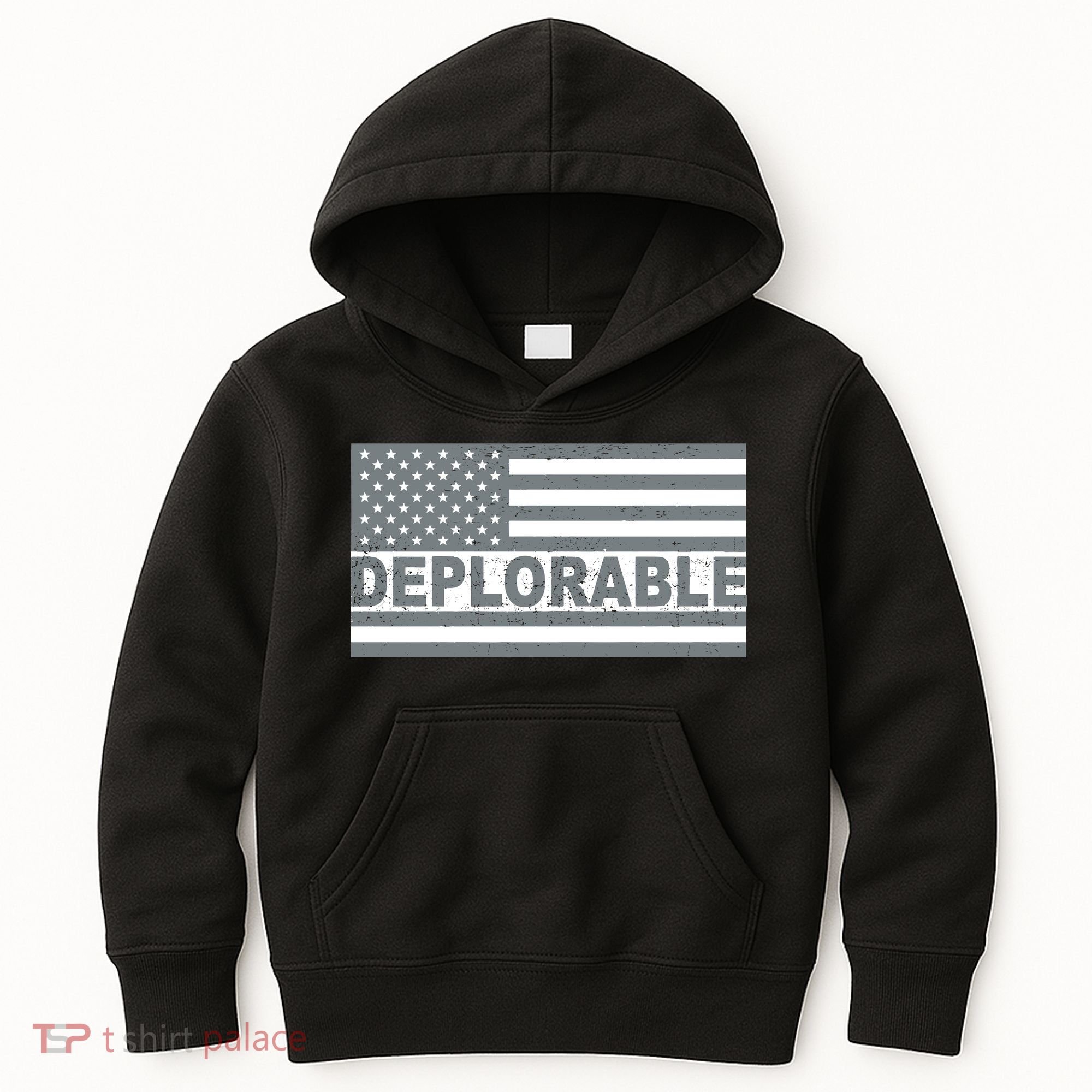 Deplorable American USA Flag Kids Hoodie