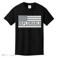 Deplorable American USA Flag Kids T-Shirt thumb 0
