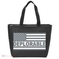 Deplorable American USA Flag Tote Bag thumb 0