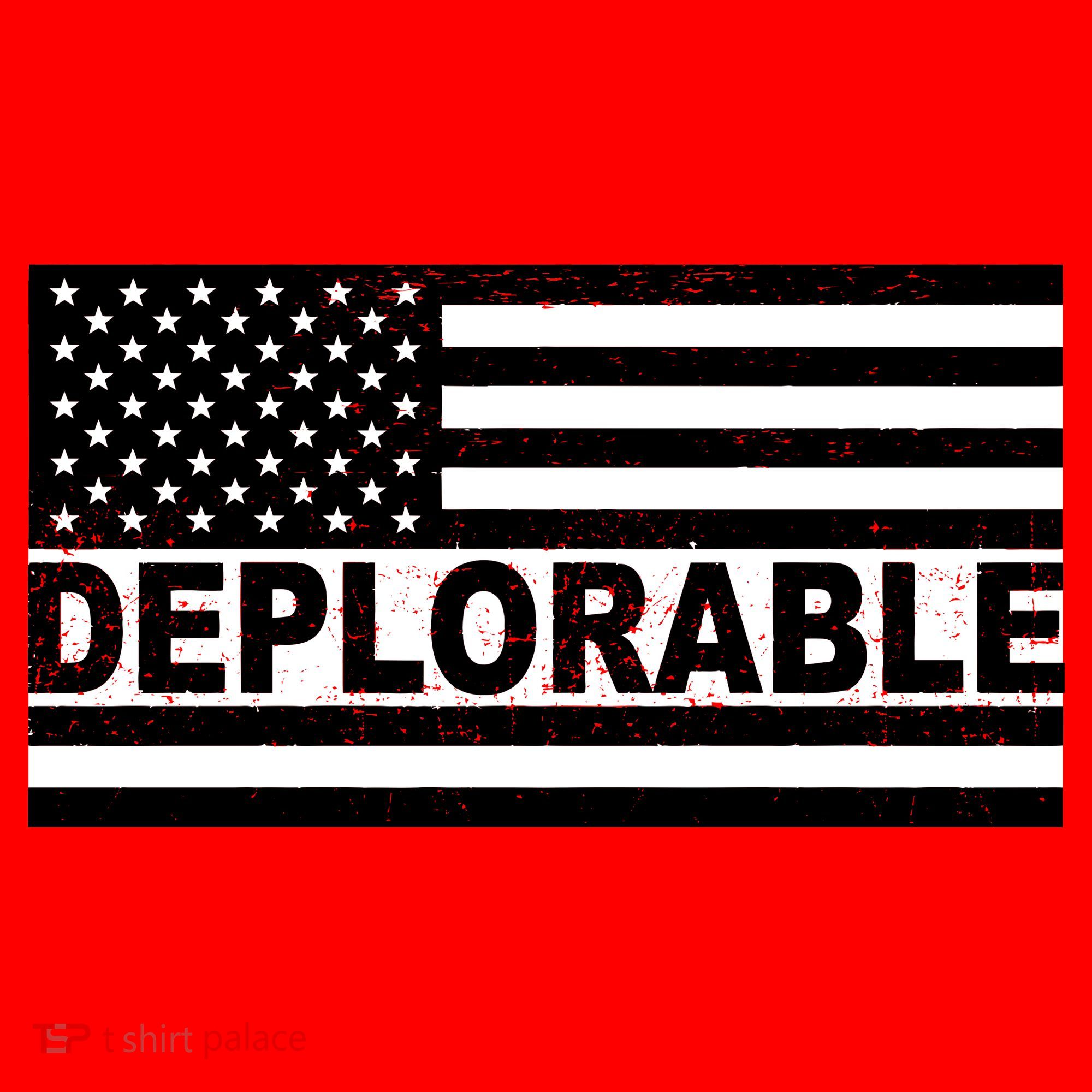 Deplorable American USA Flag Santa Hat