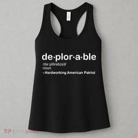 Deplorable Definition Hard Working American Donald Trump Women's Tank Top thumb 3