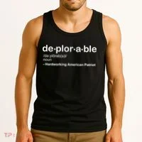 Deplorable Definition Hard Working American Donald Trump Tank Top thumb 3
