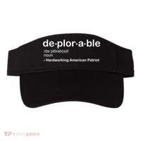 Deplorable Definition Hard Working American Donald Trump Visor thumb 0