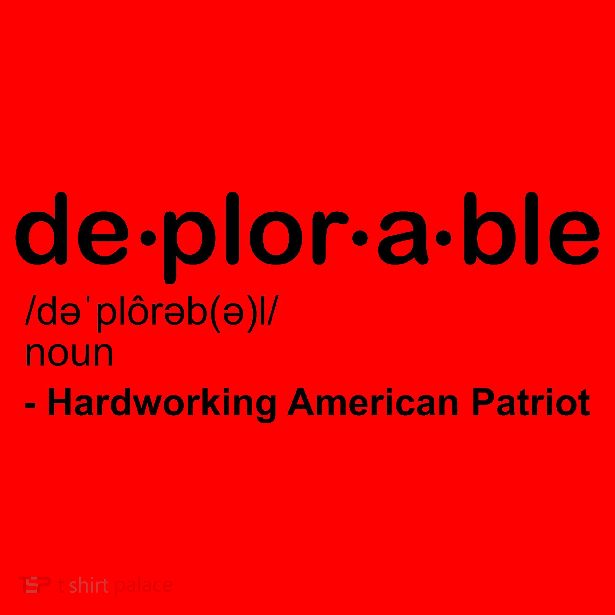 Deplorable Definition Hard Working American Donald Trump Santa Hat