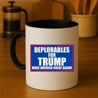 Deplorables For Trump Make America Great Again Coffee Mug thumb 4