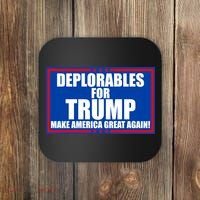 Deplorables For Trump Make America Great Again Coaster thumb 0